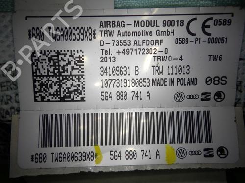 Left curtain airbag VW GOLF VII (5G1, BQ1, BE1, BE2) 1.2 TSI | BP16162720C11 