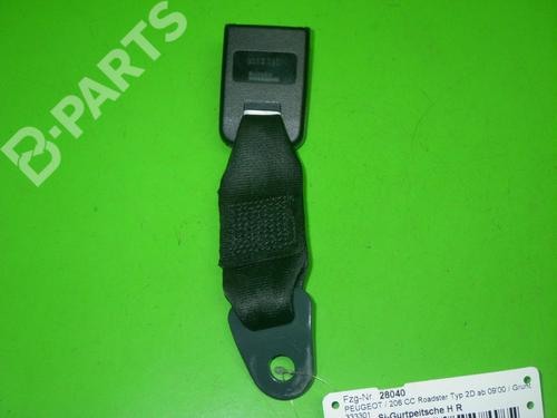 Used Rear right seatbelt PEUGEOT 206 CC (2D) 1.6 16V (2DNFUF, 2DNFUR) (109 hp) 6604371