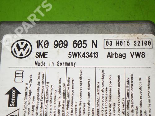ECU airbags VW GOLF V (1K1) 1.4 16V | BP6382454M53 