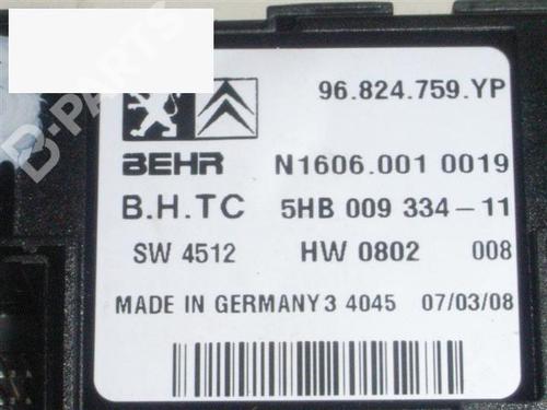 Climate control PEUGEOT 407 (6D_) 1.6 HDi 110 (6D9HZC, 6D9HYC) | BP6346222I5 