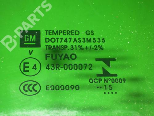 Rear left door window OPEL ASTRA K (B16) 1.4 Turbo (68) | BP6605266C20 