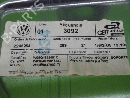 Rear left window mechanism VW POLO (9N_, 9A_) 1.4 TDI | BP14470118C24 