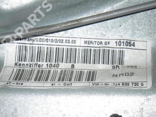 Rear right window mechanism VW GOLF IV (1J1) 1.4 16V | BP6654485C25 