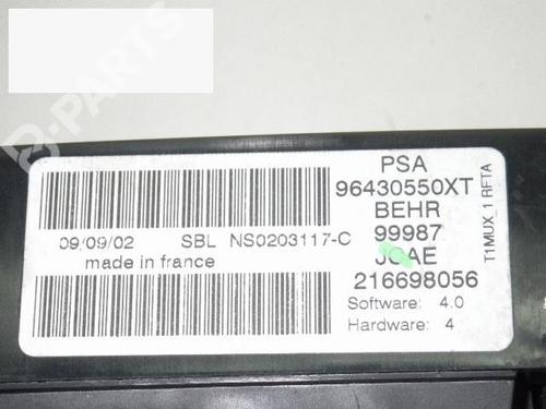 Climate control PEUGEOT 206 CC (2D) 1.6 16V (2DNFUF, 2DNFUR) | BP6352175I5 