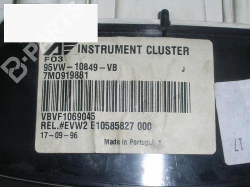 Instrument cluster VW SHARAN (7M8, 7M9, 7M6) 2.0 | BP6339718C47 