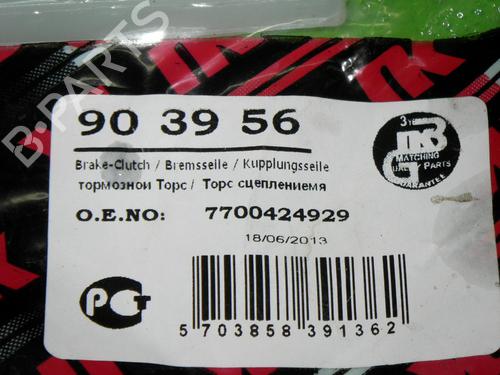 Handbrake cable RENAULT TWINGO I (C06_) 1.2 (C063, C064) | BP14710312C145 