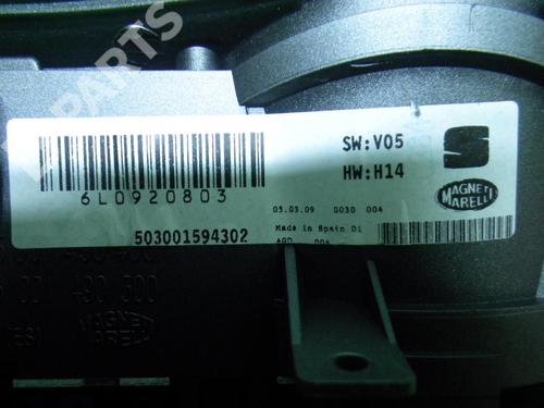 Instrument cluster SEAT IBIZA III (6L1) 1.4 16V | BP6343111C47 