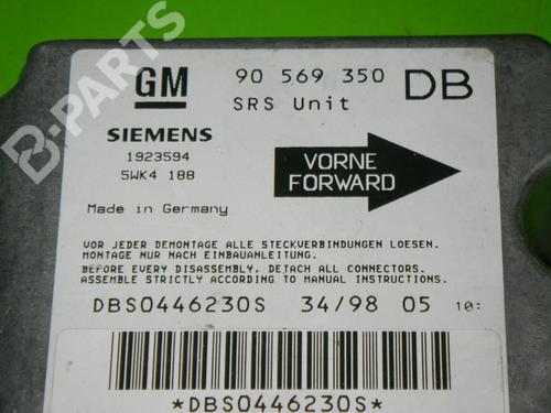 ECU airbags OPEL VECTRA B Estate (J96) 2.5 i V6 (F35) | BP6343606M53 