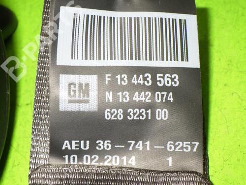Rear right seatbelt OPEL ASTRA J (P10) 1.6 CDTi (68) | BP6645239I28 