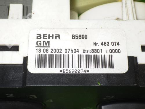 Commande Chauffage OPEL ZAFIRA A MPV (T98) 1.8 16V (F75) | BP6390205I5 