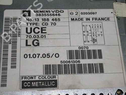 Radio OPEL ASTRA H Estate (A04) 1.9 CDTI 16V (L35) | BP14727863E6 