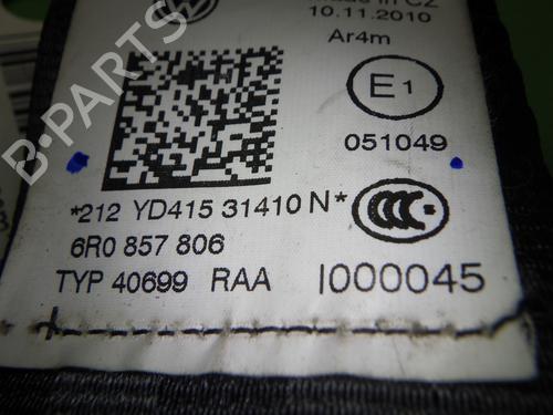 Rear right seatbelt VW POLO V (6R1, 6C1) 1.4 (6R1) | BP28006888I28 