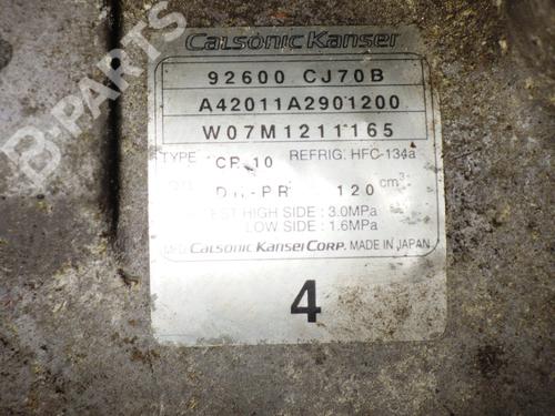 AC compressor NISSAN NOTE (E11, NE11) 1.6 | BP6354854M34 