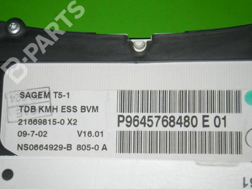 Instrument cluster PEUGEOT 307 (3A/C) 1.6 16V | BP6366703C47 