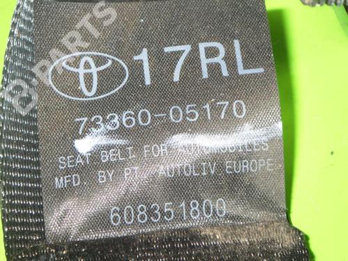 Rear right seatbelt TOYOTA AVENSIS Estate (_T27_) 1.6 VVT-i (ZRT270_, ZRT270R) | BP6659605I28 