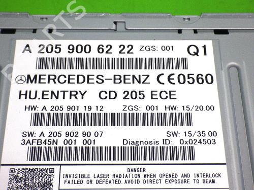 Radio MERCEDES-BENZ C-CLASS (W205) C 180 (205.040, 205.140) | BP14733657E6 