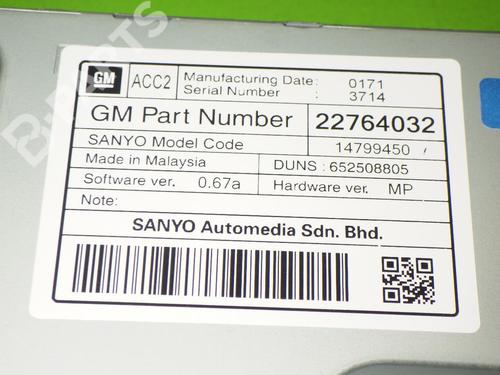 Display monitor OPEL INSIGNIA A Sports Tourer (G09) 2.0 CDTI (35) | BP6387124C48 