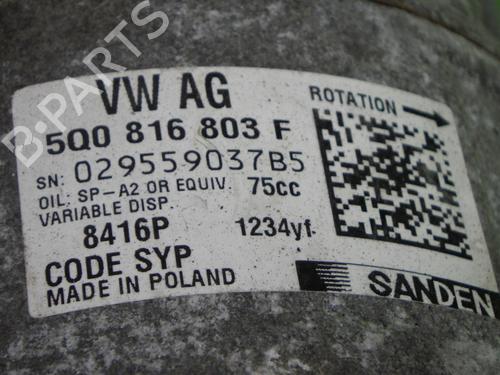 AC compressor VW TOURAN (5T1) 1.6 TDI | BP13316771M34 