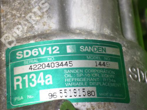 AC compressor PEUGEOT 307 Break (3E) 1.6 HDi 110 | BP6387175M34 