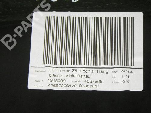 Rear left panel MERCEDES-BENZ A-CLASS (W168) A 170 CDI (168.009, 168.109) | BP6610374C60 