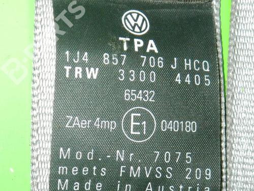 Front right seatbelt VW GOLF IV (1J1) 1.4 16V | BP6673086I25 