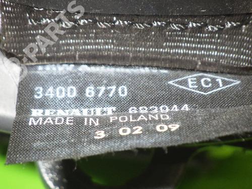 Rear left seatbelt RENAULT CLIO III (BR0/1, CR0/1) 1.5 dCi (BR1C, CR1C) | BP6654908I29 