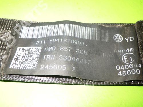 Rear left seatbelt VW GOLF PLUS V (5M1, 521) 1.9 TDI | BP6605229I29 