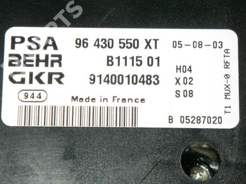 Climate control PEUGEOT 206 Hatchback (2A/C) 1.6 16V | BP6366246I5 