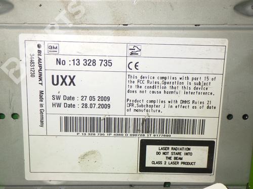 Radio OPEL ASTRA J (P10) 2.0 CDTI (68) | BP7124690E6 