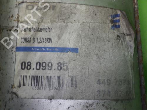 Exhaust system OPEL CORSA B (S93) 1.2 i 16V (F08, F68, M68) | BP29017134M121 