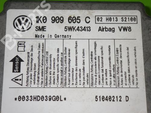 ECU airbags VW GOLF V (1K1) 1.9 TDI | BP6380371M53 