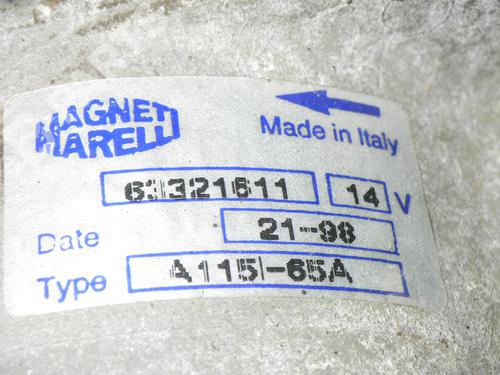 Alternator FIAT BARCHETTA (183_) 1.8 16V | BP6362414M7 