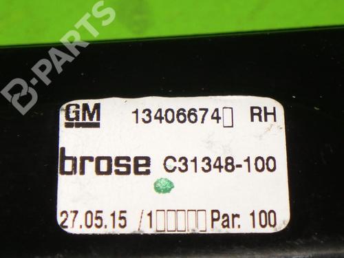 Front right window mechanism OPEL ASTRA K (B16) 1.4 Turbo (68) | BP6605264C23 