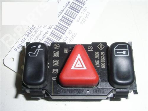 Used Warning switch MERCEDES-BENZ C-CLASS (W202) C 220 CDI (202.133) (125 hp) 6345974