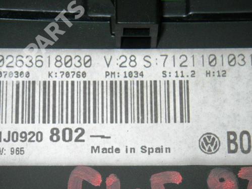 Instrument cluster VW GOLF IV (1J1) 1.4 16V | BP6362666C47 