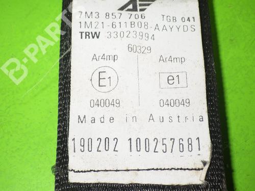 Front right seatbelt VW SHARAN (7M8, 7M9, 7M6) 1.9 TDI | BP6655649I25 