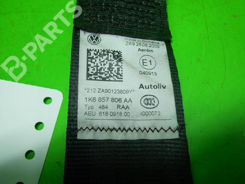 Rear right seatbelt VW GOLF V (1K1) 1.4 16V | BP6650742I28 