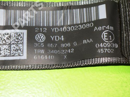 Rear right seatbelt VW PASSAT B6 (3C2) 2.0 TDI | BP6650067I28 