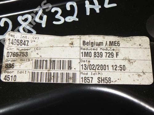 Rear left window mechanism SEAT TOLEDO II (1M2) 1.6 16V | BP6609496C24 