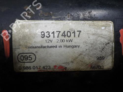 Starter OPEL ZAFIRA A MPV (T98) 2.0 DTI 16V (F75) | BP29622096M8 