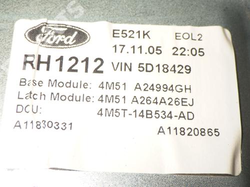 Rear right window mechanism FORD FOCUS II Turnier (DA_, FFS, DS) 1.6 TDCi | BP8043455C25 