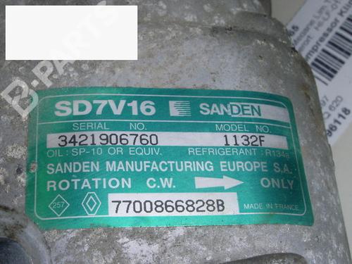 AC compressor RENAULT MEGANE I (BA0/1_) 1.9 D Eco (BA0A, BA0U, BA0R) | BP6407629M34 