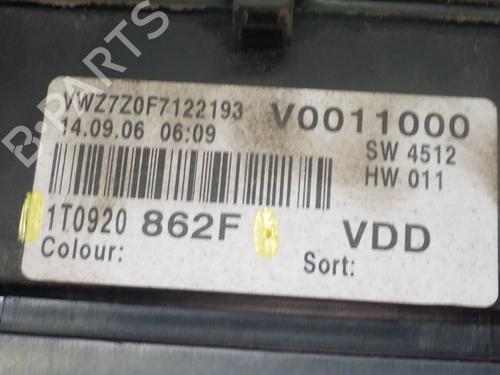 Cockpit VW TOURAN (1T1, 1T2) 1.9 TDI | BP28371505C47