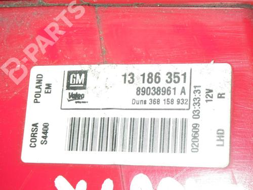 Right taillight OPEL CORSA D (S07) 1.3 CDTI (L08, L68) | BP6656018C35 