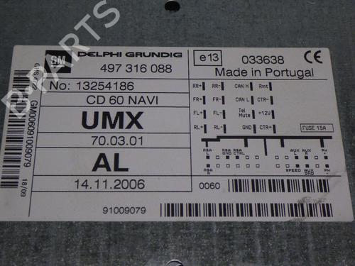 Radio OPEL CORSA D (S07) 1.3 CDTI (L08, L68) | BP14735724E6 