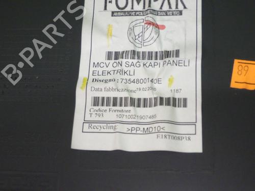 Front right panel FIAT FIORINO Box Body/MPV (225_) 1.4 Natural Power (225BXC1A, 225AXC1A) | BP23447355C59 