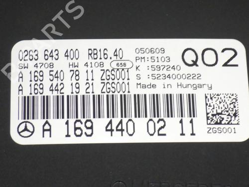 Instrument cluster MERCEDES-BENZ A-CLASS (W169) A 150 (169.031, 169.331) | BP19249638C47 