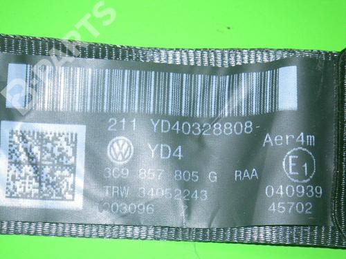 Rear left seatbelt VW PASSAT B6 Variant (3C5) 1.9 TDI | BP6605007I29 