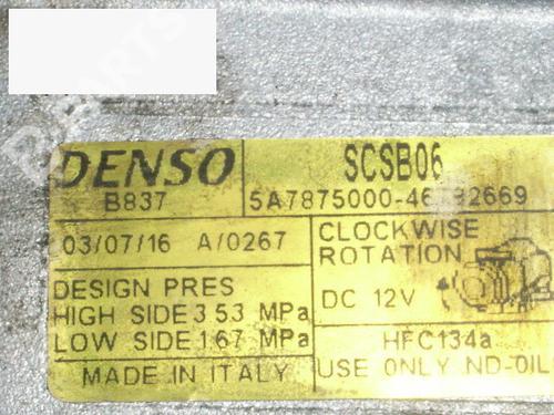 AC compressor FIAT PUNTO (188_) 1.2 60 (188.030, .050, .130, .150, .230, .250) | BP6386088M34 