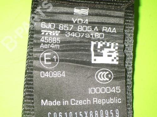 Rear right seatbelt SEAT IBIZA IV (6J5, 6P1) 1.2 TSI | BP6639692I28